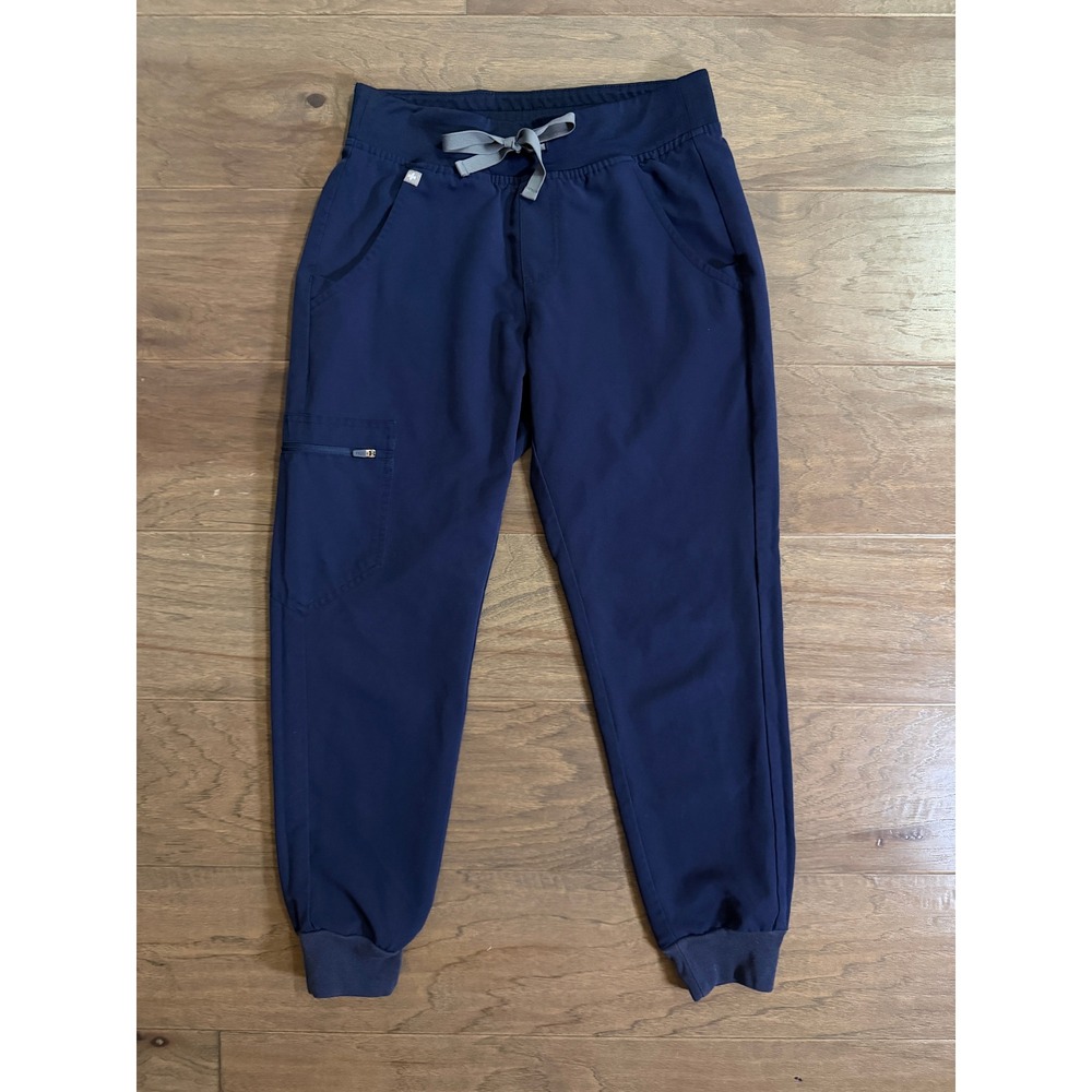 FIGS Zamora Jogger Scrub Pants Navy Blue XS Technical Collection W18SW200SP - Picture 1 of 6